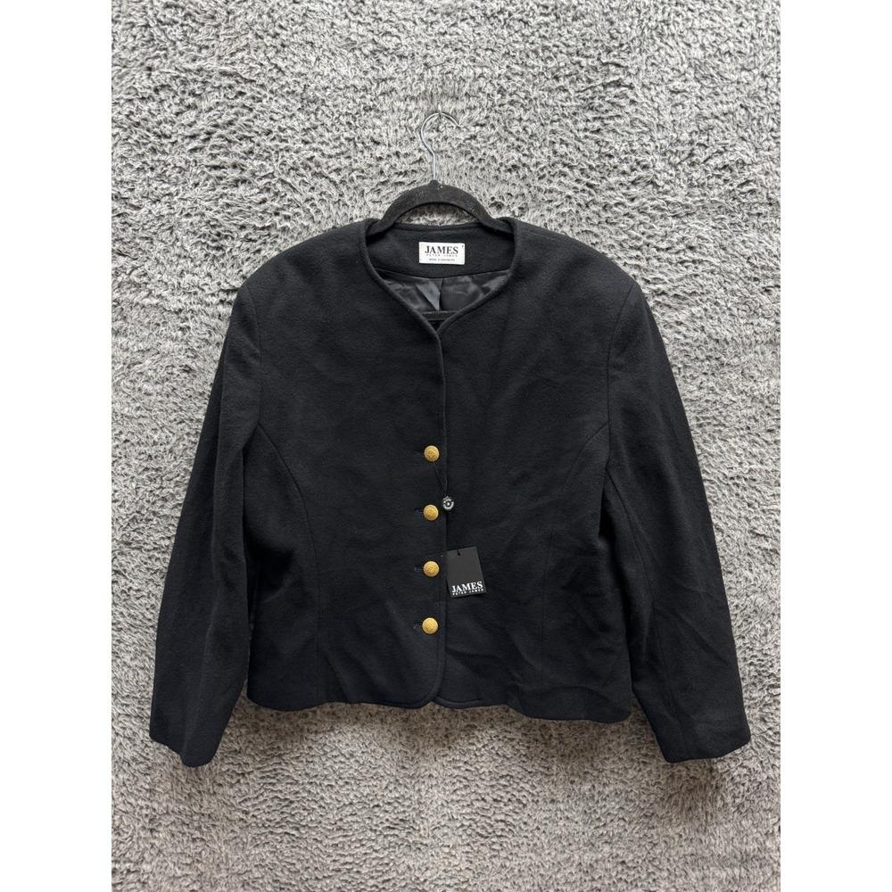Peter James‎ Wool Cashmere Blend Jacket Blazer Satin Size 18 NWD